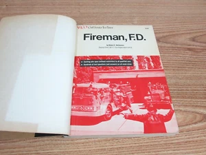 ARCO FIREMAN FD BOOK CIVIL SERVICE TEST TUTOR 1971 PRINTING OLD LIBRARY BOOK - Picture 1 of 10