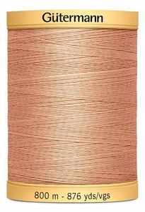 Gutermann Natural Cotton Thread, 800m (876yds), #1938 Salmon - Picture 1 of 1