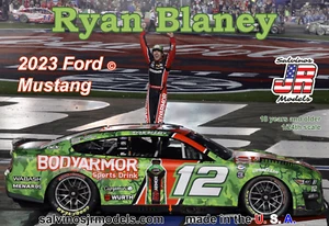 Kit Modelo 1/24 Salvinos JR Ryan Blaney 2023 Ford Mustang ""Ganador 600"" - EE. UU. - Imagen 1 de 1