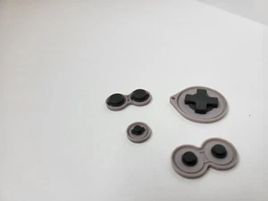 Rubber + Plastic Buttons Contacts Conductive Silicon Pads for Gameboy Advance SP - Picture 1 of 6