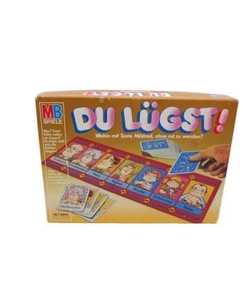 DU LÜGST - MB Spiele Brettspiel Kartenspiel Vintage vollständig Selten - Bild 1 von 4