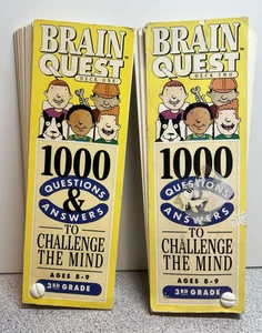 Brain Quest 3rd Grade Challenge Mind- Q&A Cards -Ages 8-9-Great for Travel(E2) - Picture 1 of 2