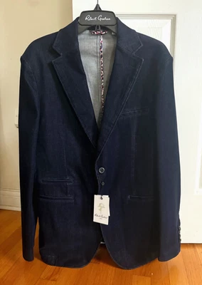 Robert Graham 'Smirke' Navy Corduroy Woven Sport Coat Size 40R $598 - NWT - Image 1 of 4
