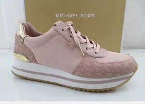 Sneakers stringate Michael Kors Monique Trainer MK Signature Ballet rosa taglia - Foto 1 di 8