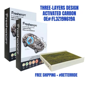 2PCS FreshenOPT Cabin Air Filter Fit Ford F150 F250 F350 OE: FL3Z19N619A CF12150 - Picture 1 of 8