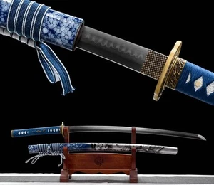 Functional T10 Steel Clay Tempered Katana Japanese Samurai Sword for Battle - Picture 1 of 10
