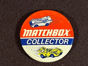 1970s Official MATCHBOX Collector Pinback Pin ~ EUC - Picture 1 of 5