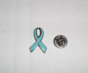 BROCHE DE CONCIENCIA DE TRASTORNOS ALIMENTARIOS DE LA ANOREXIA CINTA AZUL CLARO 1 PULGADA - Imagen 1 de 2