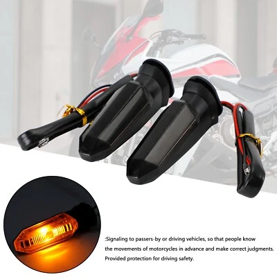 LED Turn Signal Lights Indicator Fits HONDA CRF250 CB500 CB650F CTX700 Smoke A Foto 1 de 4