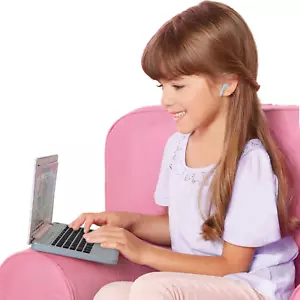 Kids' Pretend Play Laptop with Phrases, Sound Effects & Music – Toy for Girls - Picture 1 of 11