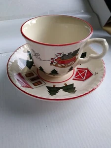 Masons Christmas Village  Cup Saucer - Picture 1 of 1