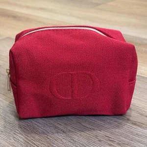 Neu Dior Beauty Rot Tasche Make-up Kosmetiktasche Kulturbeutel - Bild 1 von 9