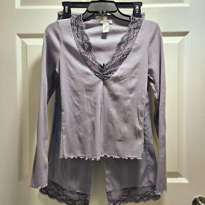 DKNY Lavender Lace Pajama Set - practically NEW - Image 1 of 4