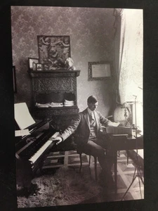 RIPRODUZIONE FOTO ALINARI SPALDING AL PIANOFORTE FIRENZE 12X18 CM INIZI '900 (2) - Imagen 1 de 1