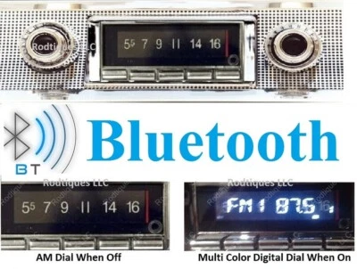 1957 Chevy Bel Air Bluetooth Stereo Radio With Multi Color Display USA 740 - Image 1 of 3