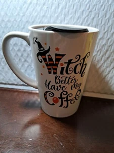 Taza de café "Witch Better Have My Coffee" con tapa Halloween - Imagen 1 de 4
