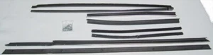 1963-1965 Buick Riviera Window Felt Sweeper Fuzzies 8 Piece Kit with Hardware - Picture 1 of 4