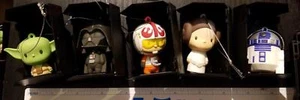 NEW Star Wars Hallmark Ornaments: Yoda, Darth Vader, Luke, Princess Leia, R2D2 - Picture 1 of 8