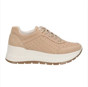 IGI&CO SCARPE SNEAKER CON ZEPPA IN PELLE DA DONNA 5663422 BEIGE DAL 36 AL 41 NEW - Imagen 1 de 5