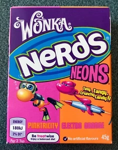 SELTEN Neu jeweils ungeöffnet Willy Wonka Nerds NEON UK Version - Bild 1 von 6