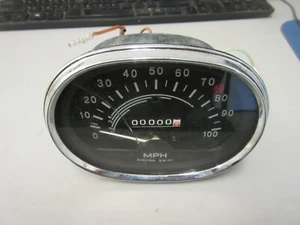 Honda CL160A CL160 CL 160 Speedometer Gauge Gauges OEM NOS "Cracked Glass" WM15D - Picture 1 of 9