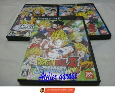 USED PS2 Dragon Ball Z Sparking Meteor + NEO + Infinite World 3 Set Japanese Ver - Image 1 of 4