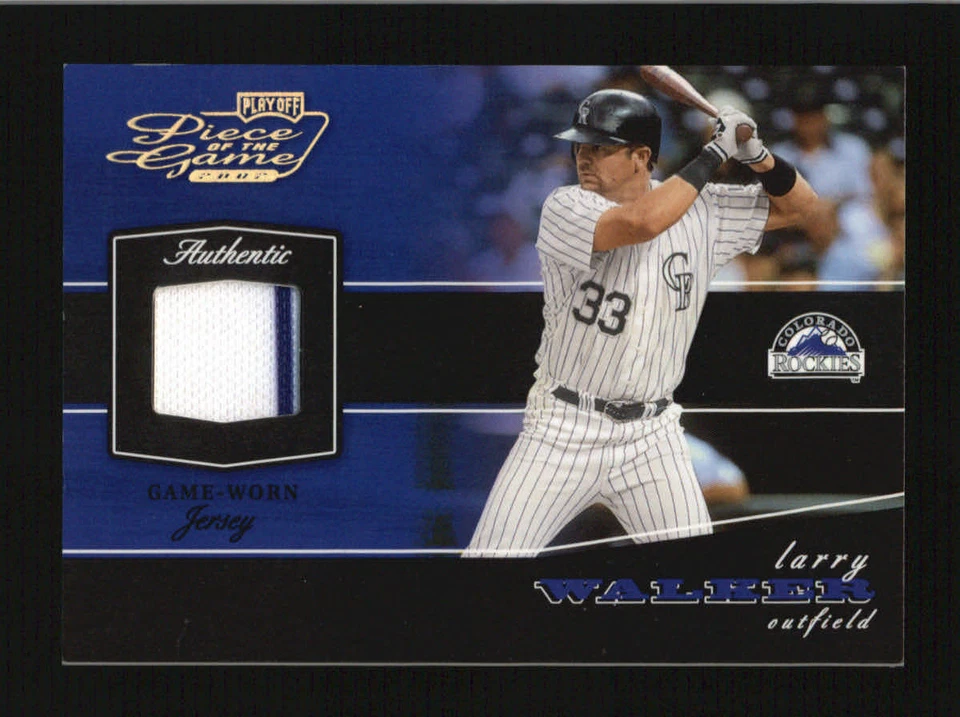 Taco usado LARRY WALKER 2002 PLAYOFF PEÇA DO JOGO #37/50 (BV=US$ 19,99) AG4384 - Imagem 1 de 1