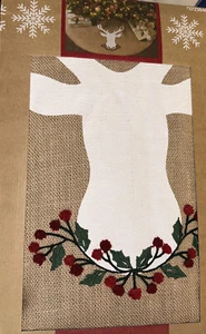 Allen + Roth 56 in Brown Burlap Buck Traditional Christmas Tree Skirt Beautiful - Picture 1 of 1