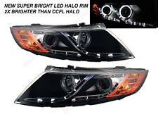 Black Projector Headlights w/ LED Halo parking for 2011-2013 KIA Optima EX LX