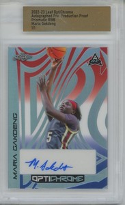 2022 Leaf OptiChrome Proof Prismatic RWB Maria Gakdeng 1/1 RC Auto Rookie