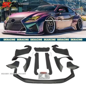 For LEXUS RCF 2015+ Front Rear Lip Bumper Wheel Arch Side Skirt Fender Body Kits - Picture 1 of 23
