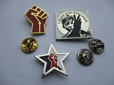 SOCIALIST METAL BADGE job lot £6.99 enamel pins