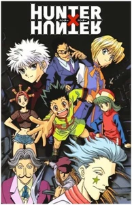 Póster de anime Hunter x Hunter 11x17 1999 versión original Hisoka estampado de pelo azul - Imagen 1 de 1