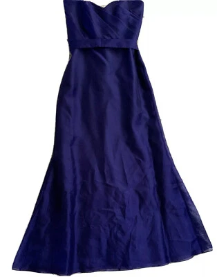 Vestido de Dama de honor Alvina Valenta Sin Tirantes Lazo Vestido Formal Vino Púrpura L, 10/12 Foto 1 de 4