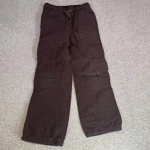 Gymboree Boys Brown Cargo Joggers Size 8 Elastic Waist - Picture 1 of 10