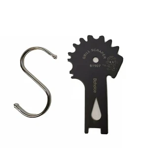 Stainless Steel BBQ Grill Scraper Brushes- Grate Scrapers Cleaner Barbecue Tools - Picture 1 of 2