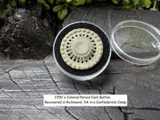 Rare Vintage Antique Civil War Relic Coat Button Beautiful Design Confederate