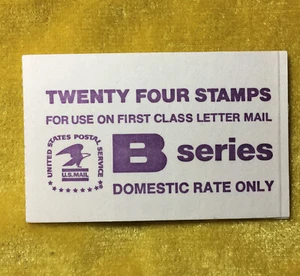NANEE-B)US#1818 BOOKLET B SERIES 24 MNHOG STAMPS VIOLET,3 PANES OF 8, 1981,BP41 - Picture 1 of 3