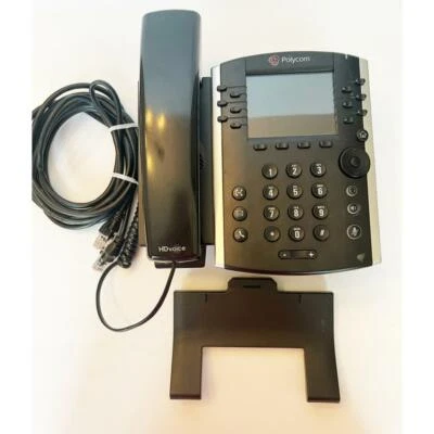 Polycom VVX 410 VOIP Telephone Business Desk IP POE Phone Used - Image 1 of 3
