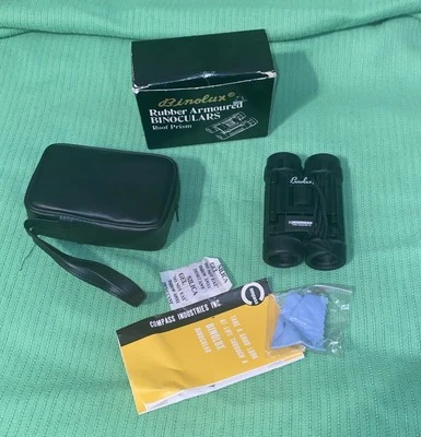 Vintage/New Compess Binolux Rubber Armoured Binoculars ~Roof Prism ~8X21 - Image 1 of 4