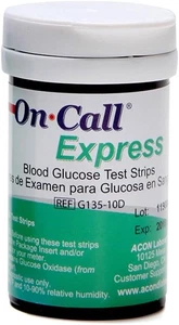 On Call Express Blood Glucose Test Strips (50 Count) 50 Count (Pack of 1)  - Imagen 1 de 5