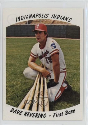 1977 Thomas Akins Indianapolis Indians Dave Revering #4 - Image 1 of 2