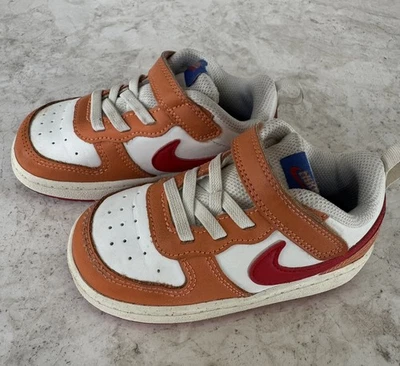 Nike Court Borough Low 2 Bebé/Niño Pequeño Naranja Zapatos Talla 8C Foto 1 de 4