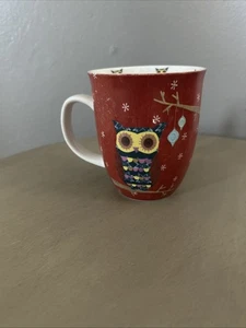 COLECCIÓN DE VACACIONES POR CREATIVE TOPS LTD. TAZA DE CAFÉ CON PATRÓN DE BÚHO - Imagen 1 de 4