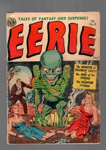 Eerie #8 VG- 3.5 1952 Fari Avon Pre-codice Horror - Foto 1 di 2