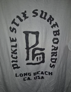 Pickle Stix SURFBOARDS Long Beach California surfing surf board T Shirt XL 2XL - Picture 1 of 4