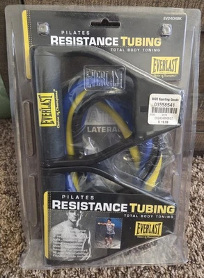 Tubo de resistencia EVERLAST Pilates TONIFICACIÓN CORPORAL TOTAL con guía de fitness EV2404BK Foto 1 de 2