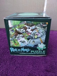 Rick and Morty 300 Piece Jigsaw Puzzle Adult Swim Loot Crate Exclusive 11x14 in - Picture 1 of 10