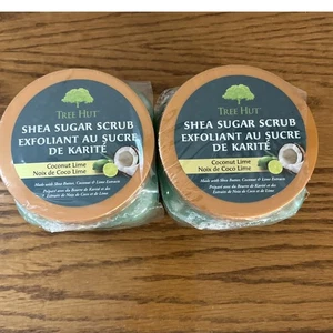 TREE HUT - COCONUT LIME- SHEA SUGAR SCRUB  Lot Of 2 - Picture 1 of 6
