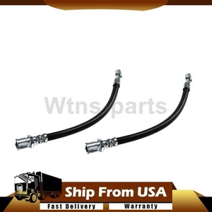 Front Brake Hose Line 2X for Fiat X-1/9 1974-1978 Yugo Gvx 1987-1989 - Picture 1 of 11